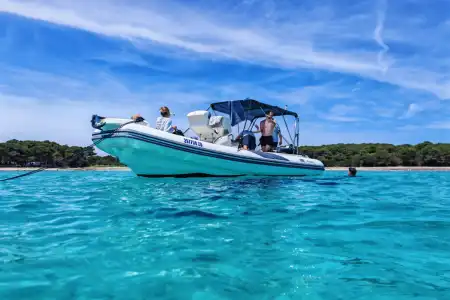Dugi Otok Gems: Sakarun-Cave-Lagoon-Snorkeling & Drinks Full-Day Group Tour. Please note: €15 mooring fee is payable on arrival